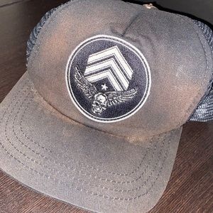 Chrome heart hat